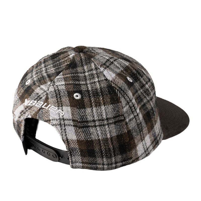 Bauer Cap Plaid Snapback Senior