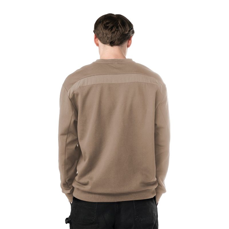 Bauer Pullover Knit Woven Crew Senior